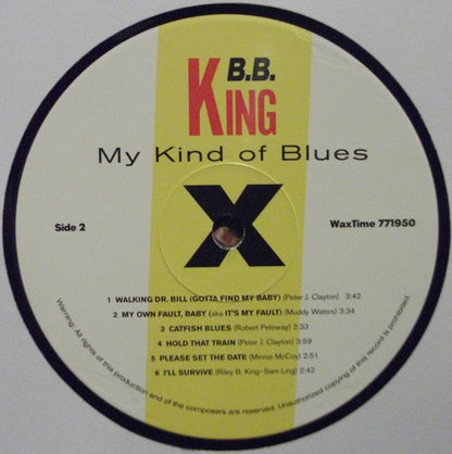 B.B. King : My Kind Of Blues (LP, Album, Ltd, RE, 180)