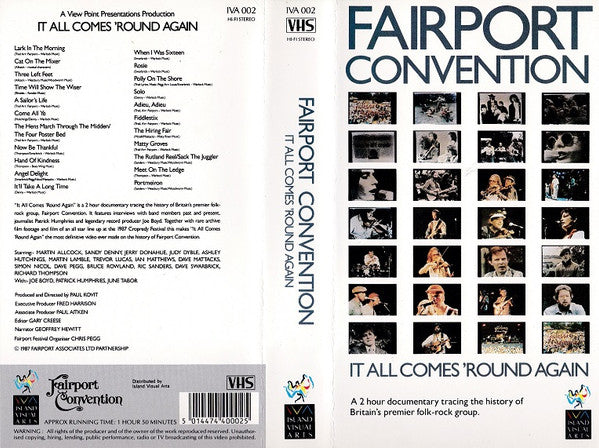 Fairport Convention : It All Comes 'Round Again (VHS, PAL, Hi-)