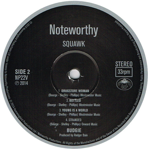 Budgie : Squawk (LP, Album, RE)