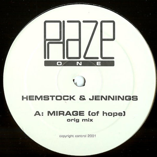 Hemstock & Jennings : Mirage (Of Hope) (12")