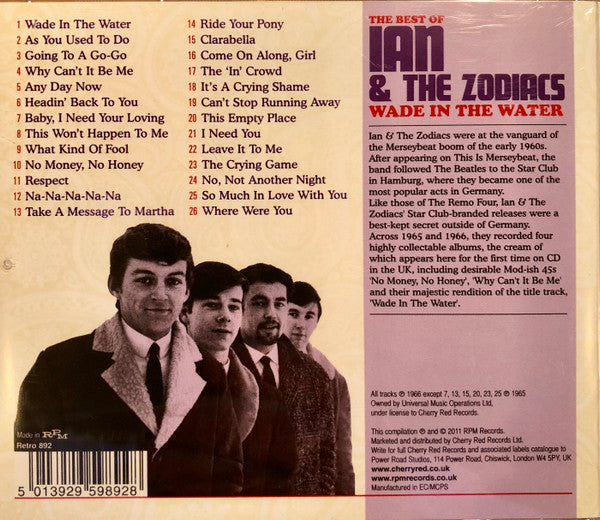 Ian & The Zodiacs : Wade In The Water: The Best Of Ian & The Zodiacs (CD, Album, Comp)