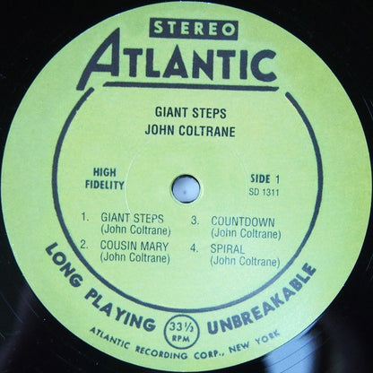 John Coltrane : Giant Steps (LP, Album, RE)