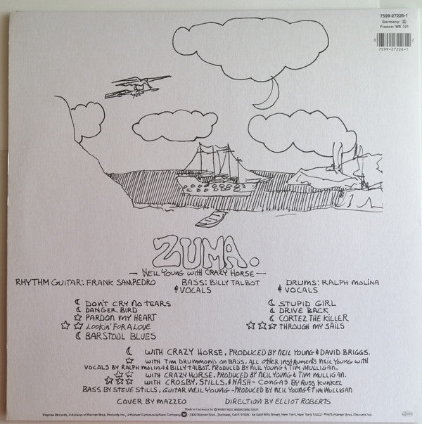 Neil Young & Crazy Horse : Zuma (LP, Album, RE)