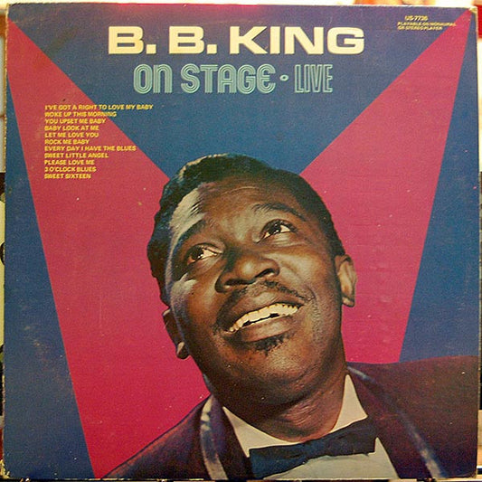 B.B. King : On Stage Live (LP, Album, RE)
