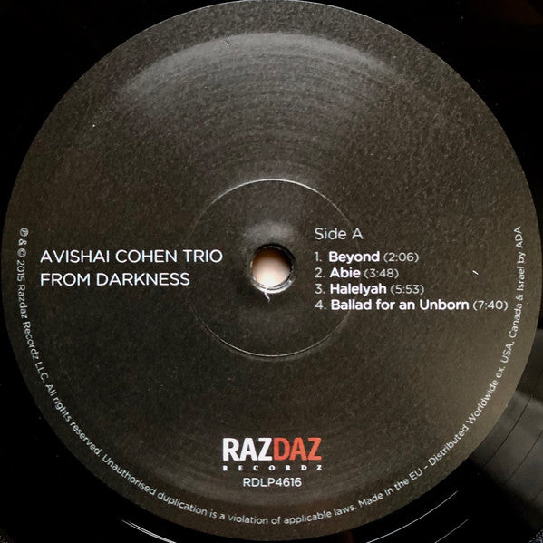 Avishai Cohen Trio : From Darkness (LP, Album)