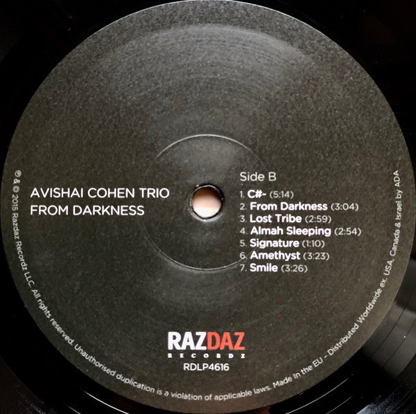 Avishai Cohen Trio : From Darkness (LP, Album)