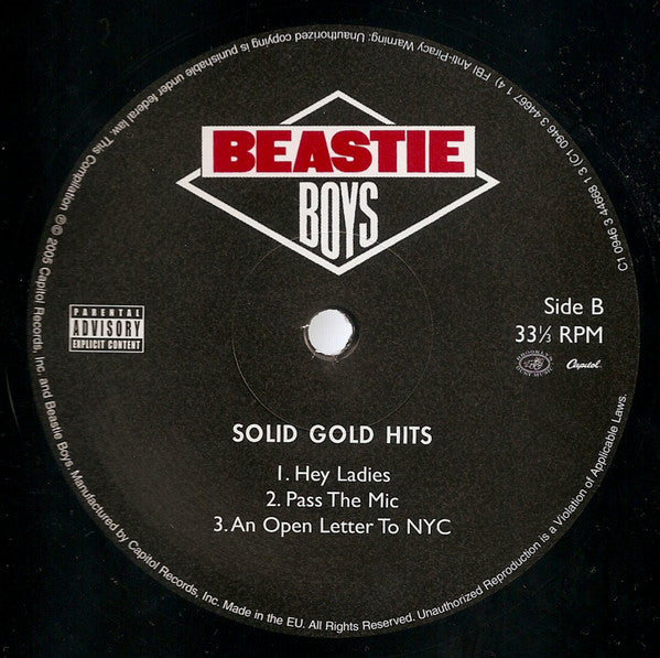 Beastie Boys : Solid Gold Hits (2xLP, Comp, RP, Gat)