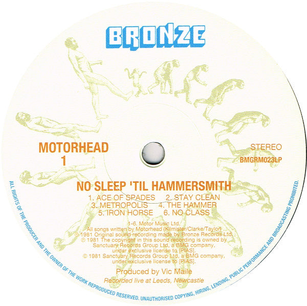 Motörhead : No Sleep 'til Hammersmith (LP, Album, RE, 180)