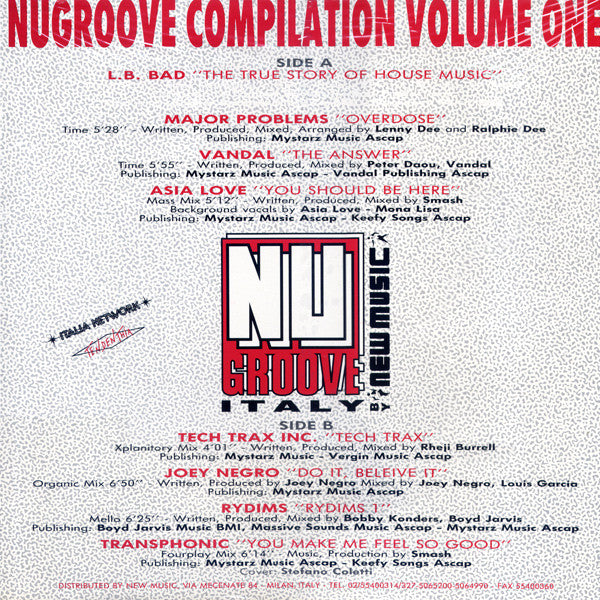 Various : Nu Groove Compilation Volume One (LP, Comp)