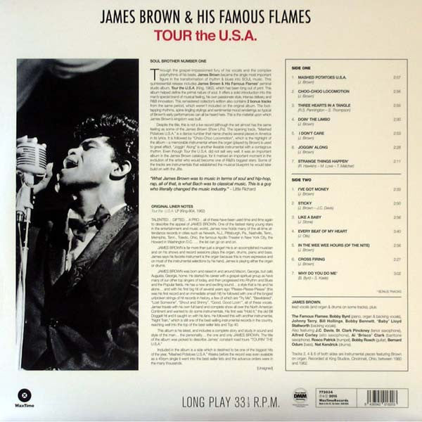 James Brown & The Famous Flames : Tour The U.S.A. (LP, Ltd, RE, 180)