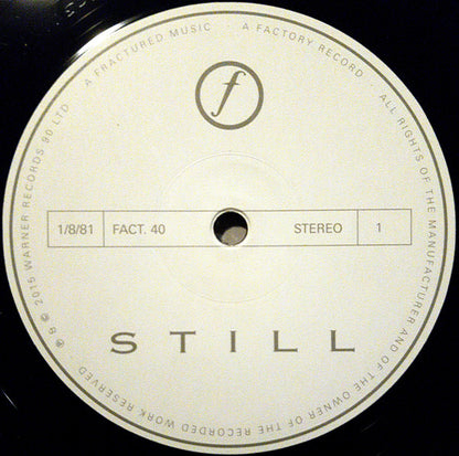 Joy Division : Still (2xLP, Album, RE, RM, 180)