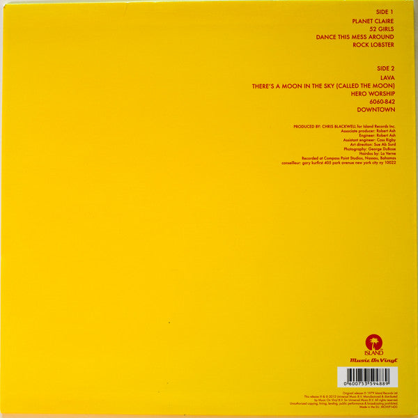 The B-52's : The B-52's (LP, Album, RE, 180)