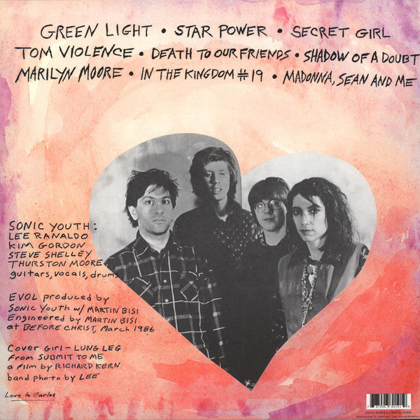 Sonic Youth : EVOL (LP, Album, RE, RM, RP)