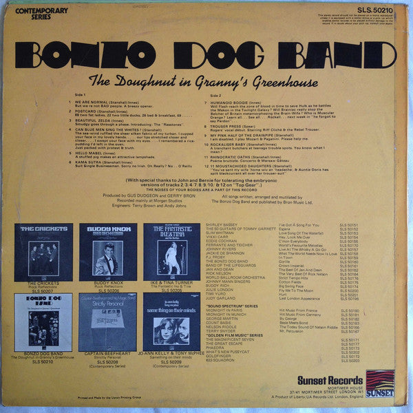 Bonzo Dog Band* : The Doughnut In Granny's Greenhouse (LP, Album, RE)