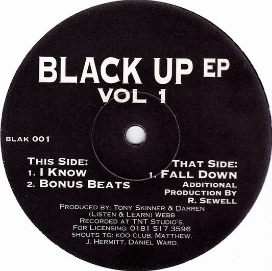 Black Up (2) : Black Up EP Vol 1 (12", EP)