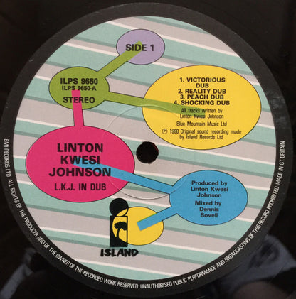 Linton Kwesi Johnson : LKJ In Dub (LP, Album)