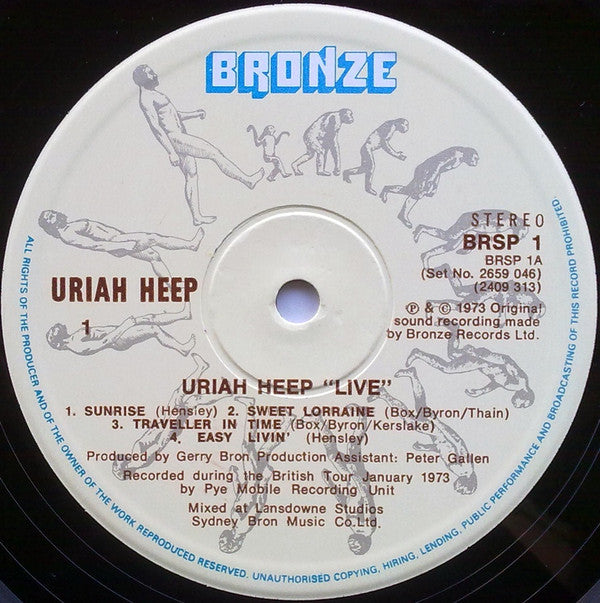 Uriah Heep : Uriah Heep Live (2xLP, Album, RE)
