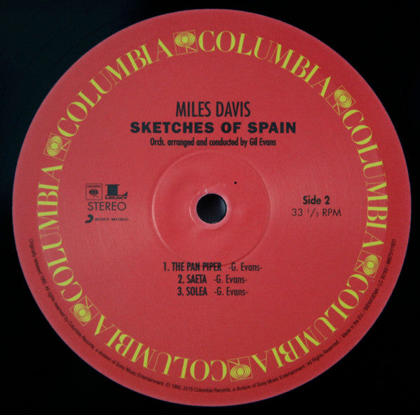 Miles* : Sketches Of Spain (LP, Album, RE, 180)