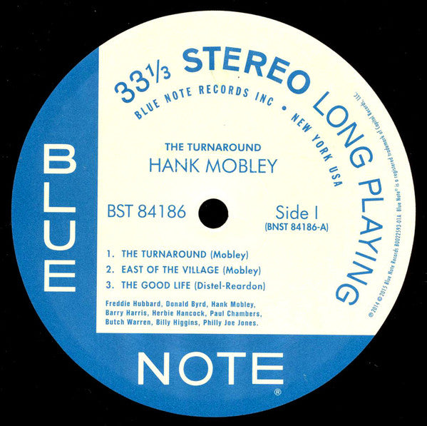 Hank Mobley : The Turnaround (LP, Album, RE, RM)