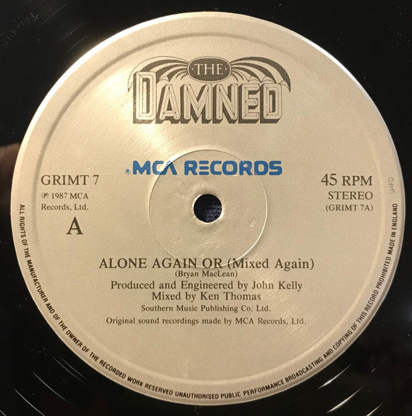 The Damned : Alone Again Or (12", Single)