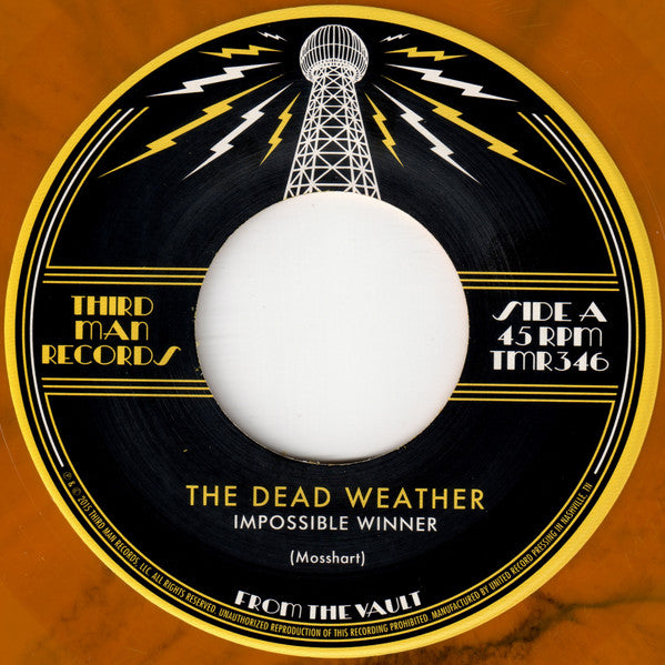 The Dead Weather : Impossible Winner (7", Single, Ltd, MP, Yel)