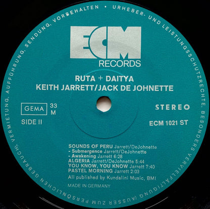 Keith Jarrett • Jack DeJohnette : Ruta And Daitya (LP, Album)