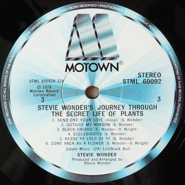 Stevie Wonder : Journey Through The Secret Life Of Plants (2xLP, Album)