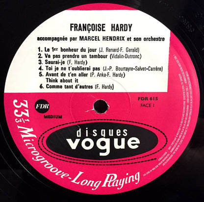 Françoise Hardy : Le Premier Bonheur Du Jour (LP, Album, Mono, RE, RM, 180)