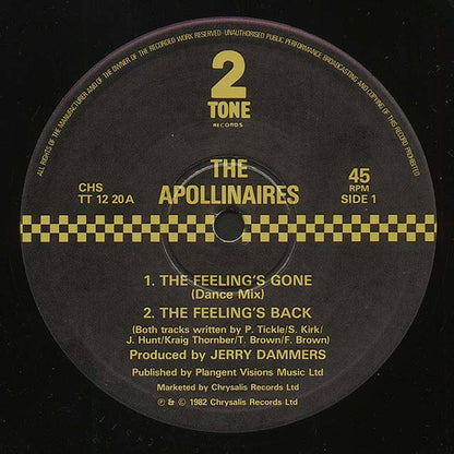 The Apollinaires : The Feeling's Gone (Extended Version) (12", Single)