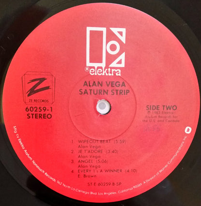 Alan Vega : Saturn Strip (LP, Album)