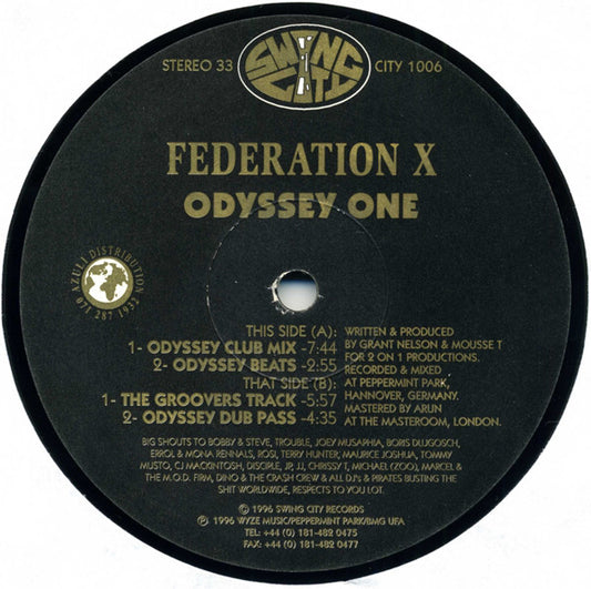 Federation X : Odyssey One (12")