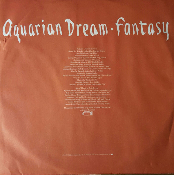 Aquarian Dream (2) : Fantasy (LP, Album, SP)