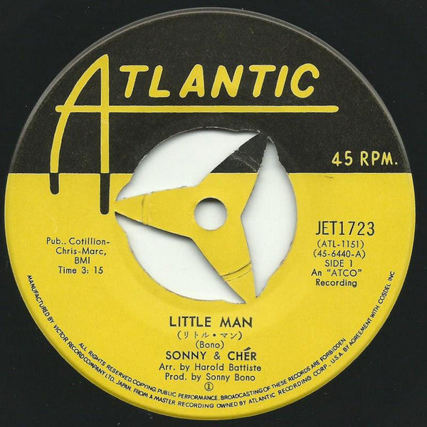 Sonny & Cher : Little Man (7")