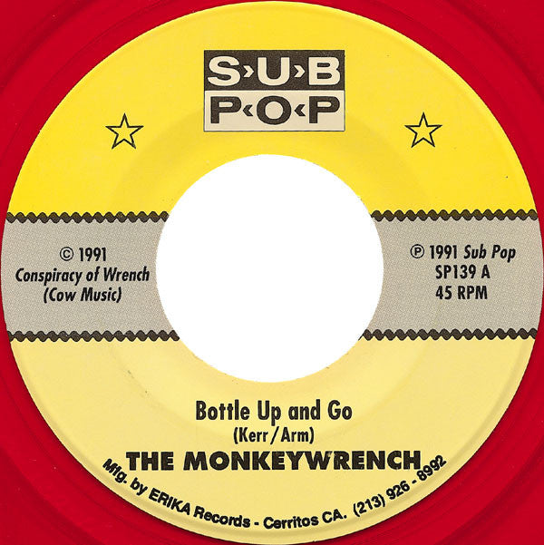 The Monkeywrench : Bottle Up And Go (7", Single, Red)