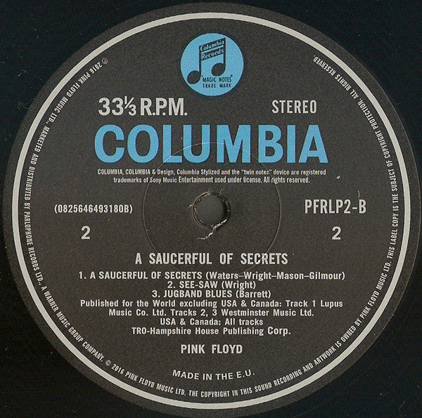 Pink Floyd : A Saucerful Of Secrets LP, Album, RE, RM, 180 (M / M