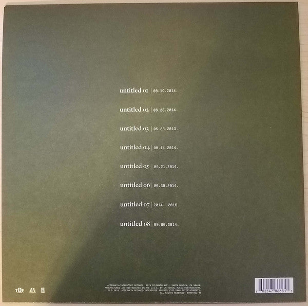 Kendrick Lamar : Untitled Unmastered. (LP, Album)