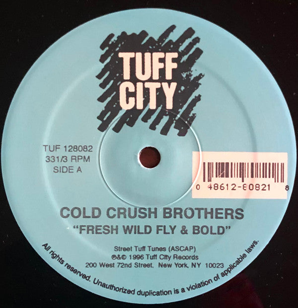 Cold Crush Brothers / Super 3 : Fresh Wild Fly And Bold / Philosophy Rappin' Spree (12", Blu)