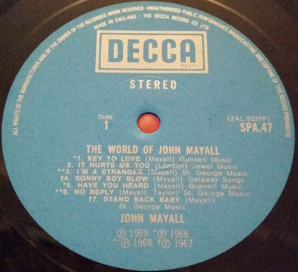 John Mayall : The World Of John Mayall (LP, Comp)