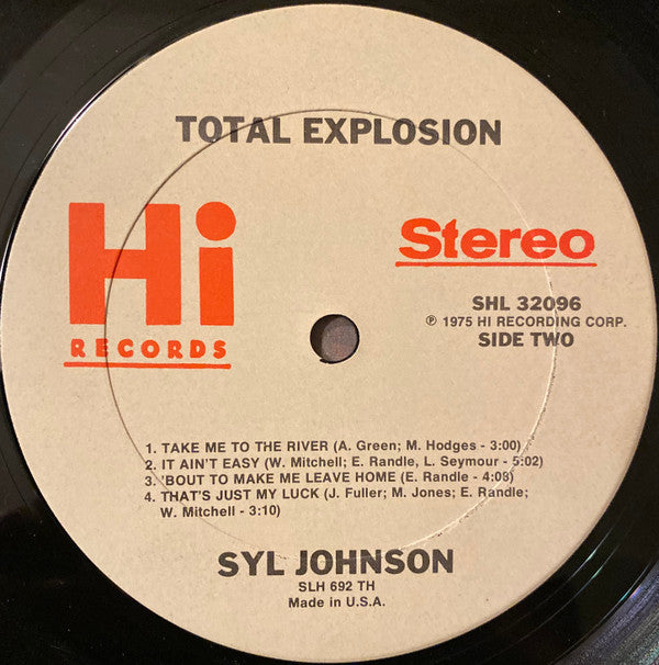 Syl Johnson : Total Explosion (LP, Album, TH )