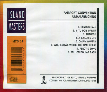 Fairport Convention : Unhalfbricking (CD, Album, RE)
