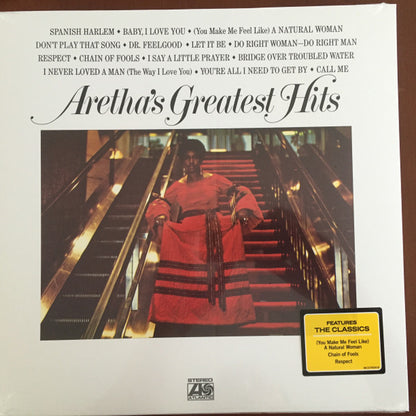 Aretha Franklin : Aretha's Greatest Hits (LP, Comp, RE)