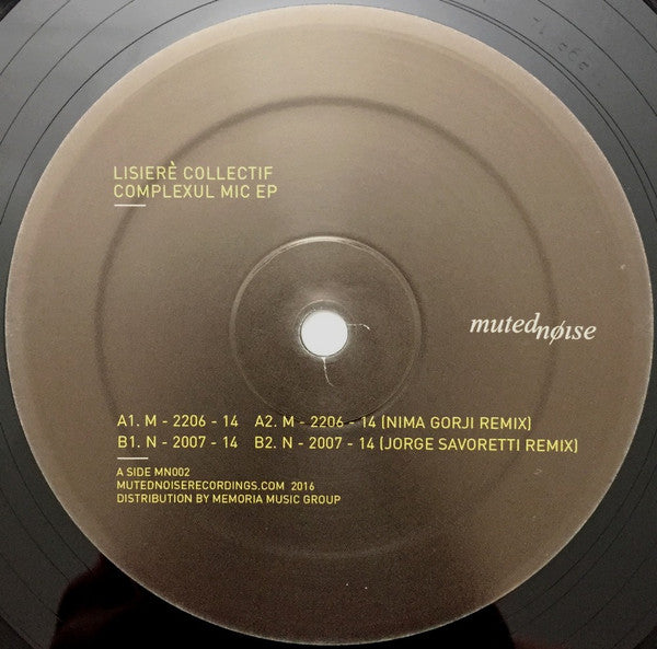 Lisière Collectif : Complexul Mic EP (12", EP)