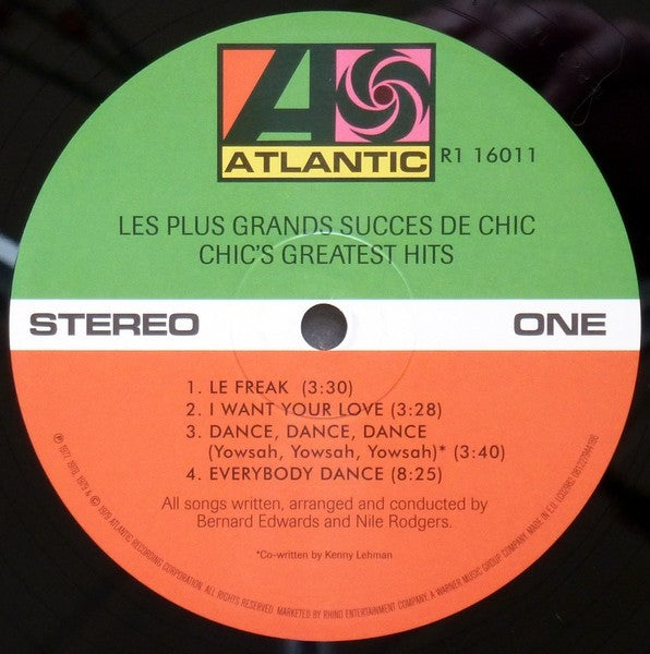 Chic : Les Plus Grands Succes De Chic = Chic's Greatest Hits (LP, Comp, RE)