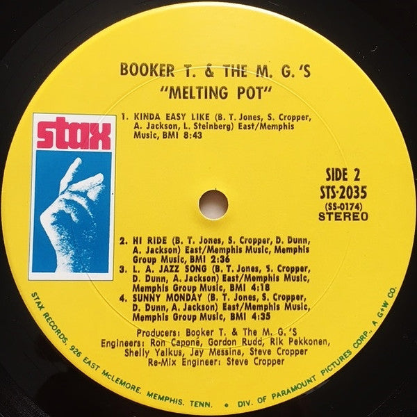 Booker T. & The M.G.'s* : Melting Pot (LP, Album, Pit)