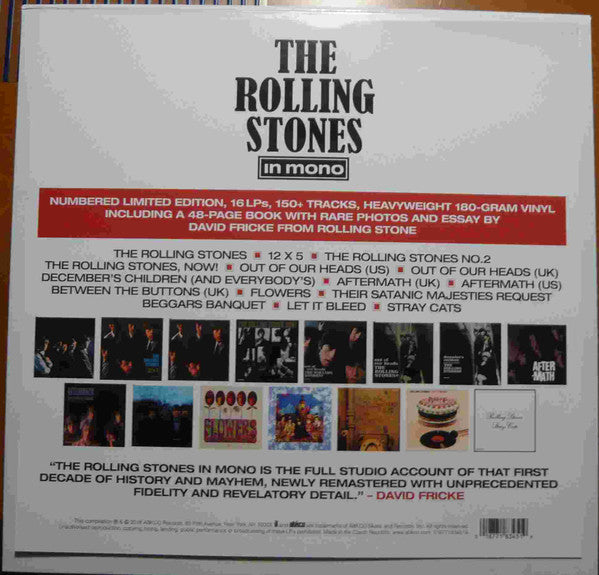 The Rolling Stones : The Rolling Stones In Mono Box, Comp, Ltd