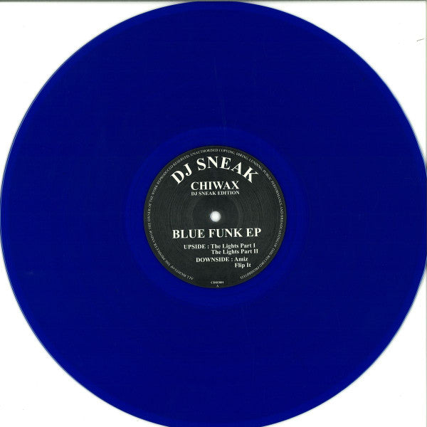 DJ Sneak : Blue Funk EP (12", EP, Ltd, RE, RM, Blu)