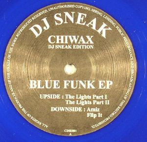 DJ Sneak : Blue Funk EP (12", EP, Ltd, RE, RM, Blu)