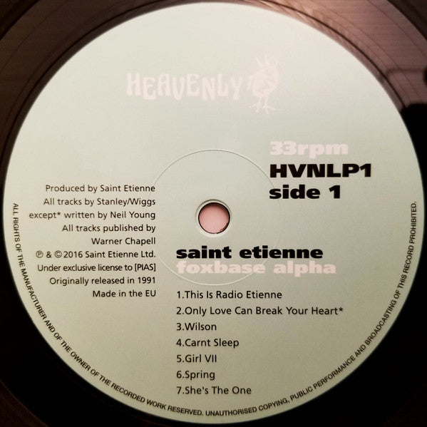 Saint Etienne : Foxbase Alpha (LP, Album, RE)