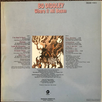 Bo Diddley : Where It All Began (LP, Album, RE)