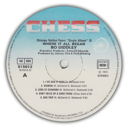 Bo Diddley : Where It All Began (LP, Album, RE)